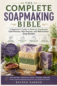 The Complete Soapmaking Bible: A Beginner's Guide to Natural, Handmade, Cold Process, Hot Process, and Melt & Pour Soap Recipes cover