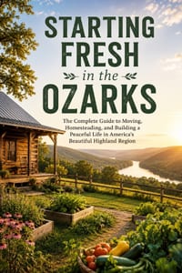 Starting Fresh in the Ozarks: The Complete Guide to Moving, Homesteading, and Building a Peaceful Life in America's Beautiful Highland Region cover