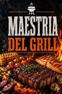 Maestria del Grill: Tecniche BBQ, Carne, Pesce, Verdure, Marinature & Salse con Controllo del Fuoco, Gestione del Calore e Consigli da Pitmaster per u cover