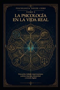 Psicología Desde Cero Tomo X: LA PSICOLOGÍA EN LA VIDA REAL: Educación, trabajo, organizaciones, justicia, deporte, comunidad y mundo digital cover