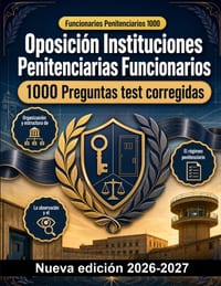 Oposición Instituciones Penitenciarias Funcionarios: 1000 Preguntas test corregidas: Régimen disciplinario, seguridad interior y derechos de internos: cover