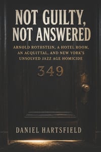 Not Guilty, Not Answered: Arnold Rothstein, A Hotel Room, an Acquittal, and New York's Unsolved Jazz Age Homicide cover