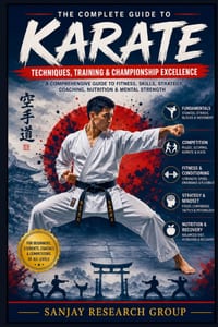 Karate: A Comprehensive Guide to Fitness, Skills, Strategy, Coaching, Nutrition, Mental Strength cover