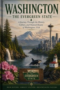 Washington: The Evergreen State A Journey Through the History, Culture, and Natural Beauty of Washington, USA cover