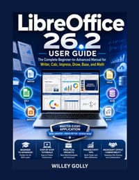 LibreOffice 26.2 User Guide: The Complete Beginner-to-Advanced Manual for Writer, Calc, Impress, Draw, Base, and Math cover