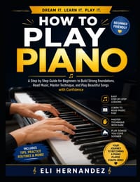 How to Play Piano: A Step by Step Guide for Beginners to Build Strong Foundations, Read Music, Master Technique, and Play Beautiful Songs with Confide cover