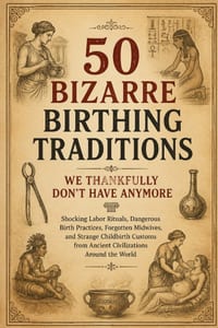 50 Bizarre Birthing Traditions We Thankfully Don't Have Anymore: Shocking Labor Rituals, Dangerous Birth Practices, Forgotten Midwives, and Strange Ch cover
