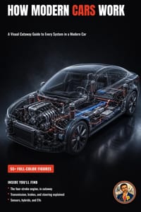 How Modern Cars Work: 250 Parts and Systems Explained Visually cover