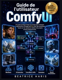 Guide de l'utilisateur ComfyUI: Subtitle: Un guide pratique étape par étape pour maîtriser la génération d'images par IA, créer des workflows basés su cover