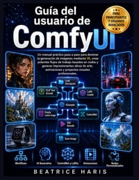 Guía del usuario de ComfyUI: Un manual práctico paso a paso para dominar la generación de imágenes mediante IA, crear potentes flujos de trabajo basad cover