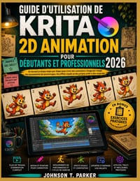 Guide d'Utilisation de Krita 2D Animation Pour Débutants Et Professionnels 2026: Un manuel pratique étape par étape pour créer des animations professi cover
