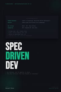 Spec-Driven Development: Die Methode, mit KI-Agenten zu bauen, ohne die Kontrolle über dein Projekt zu verlieren cover