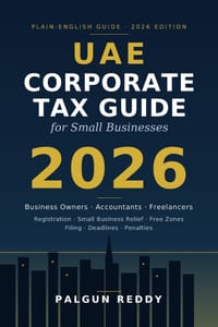 UAE Corporate Tax Guide for Small Businesses 2026: A Plain-English Handbook for Business Owners, Accountants, and Freelancers cover