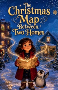 The Christmas Map Between Two Homes: A Magical Holiday Adventure About Family, Belonging, and Twice the Love cover