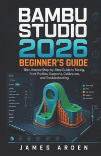 Bambu Studio 2026 Beginner's Guide: The Ultimate Step-by-Step Guide to Slicing, Print Profiles, Supports, Calibration, and Troubleshooting cover