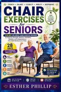 Chair Exercises for Seniors: A 28-Day Low-Impact Home Exercise Program to Improve Strength, Balance, Flexibility, Mobility, and Independence, One Safe cover