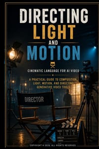 Directing Light and Motion: A Practical Guide to Composition, Light, Motion, and Directing Generative Video Tools cover