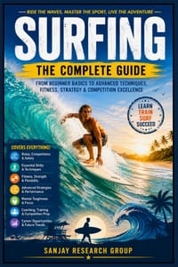 Surfing: From Beginner Basics to Advanced Techniques, Fitness, Strategy & Competition Excellence cover