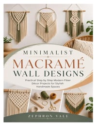 Minimalist Macramé Wall Designs: Practical Step by Step Modern Fiber Décor Projects for Stylish Handmade Spaces cover