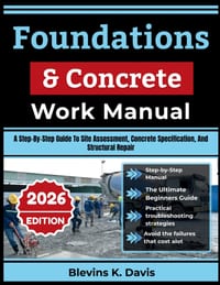 Foundations & Concrete Work Manual: A Step-By-Step Guide To Site Assessment, Concrete Specification, And Structural Repair cover