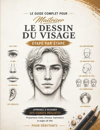 Le Guide Complet pour Maîtriser le Dessin du Visage: Étape par Étape: Apprenez à dessiner des visages réalistes grâce à des techniques simples et prog cover