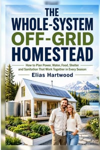 The Whole-System Off-Grid Homestead: A Practical Beginner's Guide to Planning Power, Water, Food, Shelter, Sanitation, and Resilient Living cover
