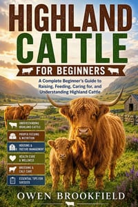 Highland Cattle for Beginners: A Complete Beginner's Guide to Raising, Feeding, Caring for, and Understanding Highland Cattle cover