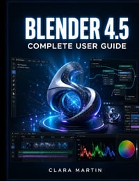 Blender 4.5 Complete User Guide: A Step-by-Step Manual for 3D Modeling, Animation, Rendering & Geometry Nodes in the Latest LTS Release cover