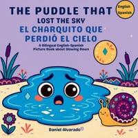 The Puddle That Lost the Sky - El Charquito que Perdió el Cielo: A Bilingual English-Spanish Picture Book about Slowing Down cover