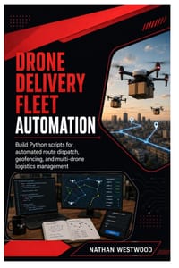 Drone Delivery Fleet Automation: Build Python scripts for automated route dispatch, geofencing, and multi-drone logistics management cover