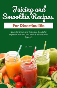 Juicing and Smoothie Recipes for Diverticulitis: Nourishing Fruit and Vegetable Blends for Digestive Wellness, Gut Health, and Flare-Up Support cover