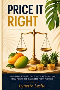 Price It Right: A Caribbean Food Seller's Guide to Recipe Costing, Menu Pricing and AI-Assisted Profit Planning cover