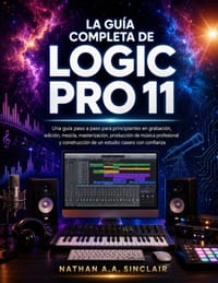 La guía completa de Logic Pro 11: Una guía paso a paso para principiantes en grabación, edición, mezcla, masterización, producción de música profesion cover