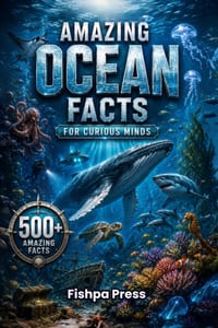 Amazing Ocean Facts for Curious Minds: 500+ Amazing Facts About Marine Life, Deep Ocean Mysteries, Sharks, Whales, Coral Reefs, Ocean Science, Explora cover