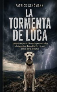 La tormenta de Luca: Epilepsia en perros: Un relato personal sobre el diagnóstico, la medicación y la vida con un perro epiléptico cover