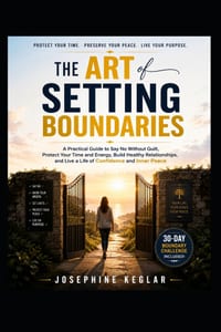 The Art of Setting Boundaries: Practical Strategies to Say No Without Guilt, Protect Your Time, Build Healthier Relationships, and Live with Confidenc cover