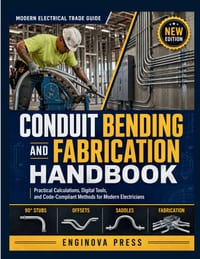 Conduit Bending and Fabrication Handbook: Practical Calculations, Digital Tools, and Code-Compliant Methods for Modern Electricians cover