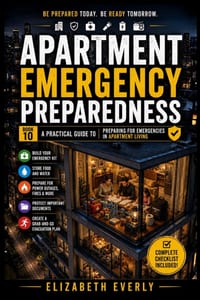 Apartment Emergency Preparedness: preparation for small-space living cover