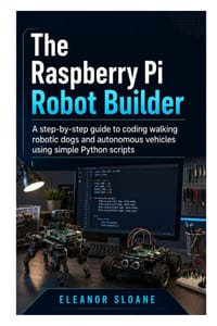 The Raspberry Pi Robot Builder: A Step-by-Step Guide to Coding Walking Robotic Dogs and Autonomous Vehicles Using Simple Python Scripts cover