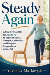 Steady Again: A Step-by-Step Plan for Adults 70+ to Rebuild Balance, Strength, Confidence, and Everyday Independence After a Fall cover