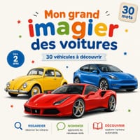 Mon grand imagier des voitures: 30 véhicules à découvrir cover