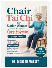 Chair Tai Chi For Senior Women to Lose Weight (Large Print): Illustrated 28-Day Program to Burn Calories, Tone Muscles, and Increase Stamina at Home 1 cover