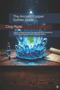 The Ancient Copper Sulfate Guide: Unlock vintage recipes for seed dusting, taxidermy, crystal growing, and wool mordant dyeing cover