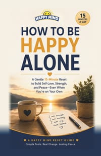 How to Be Happy Alone: A Gentle 15-Minute Reset to Enjoy Your Own Company, Overcome Loneliness, and Build a Life That Feels Full cover