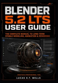 Blender 5.2 LTS User Guide: The Complete Manual to Long-Term Stable Modeling, Animation & Rendering cover