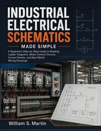 Industrial Electrical Schematics Made Simple: A Beginner's Step-by-Step Guide to Reading Ladder Diagrams, Motor Control Circuits, Control Panels, and cover