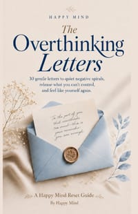 The Overthinking Letters: 30 gentle letters to quiet negative spirals, release what you can't control, and feel like yourself again cover