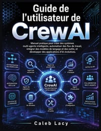 Guide de l'utilisateur de CrewAI: Manuel pratique pour créer des systèmes multi-agents intelligents, automatiser des flux de travail, intégrer des mod cover