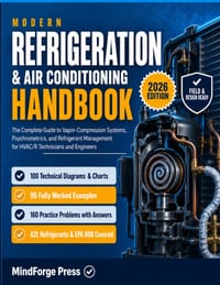 Modern Refrigeration and Air Conditioning Handbook: The Complete Guide to Vapor-Compression Systems, Psychrometrics, and Refrigerant Management for HV cover