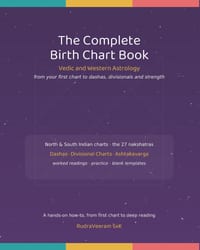 The Complete Birth Chart Book: Vedic and Western Astrology from Your First Chart to Dashas, Divisionals and Strength: Vedic and Western Astrology from cover